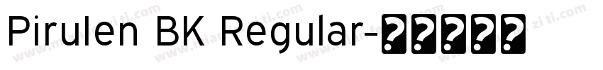 PiruIen BK Regular字体转换